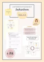 Vorschau - Arbeitsblätter - Sachaufgaben lösen | Unterrichtseinheit I Sachrechnen | Klasse 3 | Unterrichtsreihe - Deckblatt