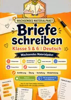 Vorschau - Stundenentwürfe - Briefe schreiben Klasse 5 – wachsendes Materialpaket - Deckblatt