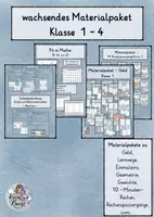 Vorschau - Stundenentwürfe - wachsendes Materialpaket - Mathe Klasse 1-4 - Deckblatt