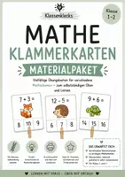 Vorschau - Anderer Materialtyp - Materialpaket Klammerkarten Mathe - Deckblatt