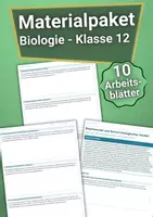 Vorschau - Arbeitsblätter - Materialpaket - Biologie Klasse 12 - Arbeitsblätter - Deckblatt