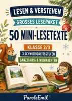 Vorschau - Arbeitsblätter - Lesen & Verstehen – großes Lesepaket | 50 Mini-Lesetexte Klasse 2/3 - Deckblatt
