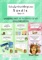 Vorschau - Arbeitsblätter - Schuljahresanfang Bundle – Schulstart, Willkommensgruß, Lesespaziergang & Wünsche-Federmäppchen (Klasse 1, 2, 3, 4) - Deckblatt