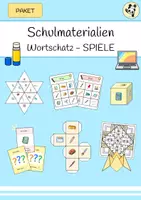 Vorschau - Spiele - Schulmaterialien - Vokabeln lernen - Spiele - Deckblatt