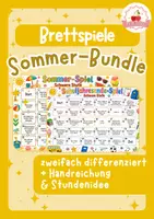 Vorschau - Stundenentwürfe - Sommer-Brettspiel-Bundle | Grundschule | DaZ/DaF/Deutsch - Deckblatt