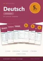 Vorschau - Arbeitsblätter - Deutsch 5 Mittelschule - Komplettpaket + Lernzielkontrollen - Deckblatt
