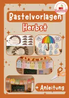 Vorschau - Mal- und Bastelvorlagen - Bastelpaket für die Grundschule | Herbst - Deckblatt