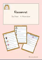 Vorschau - Poster - Klassenrat Paket Klasse 1/2: Plakate, Karten, Warme Dusche - Deckblatt
