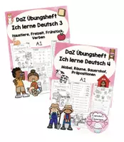 Vorschau - Arbeitsblätter - Materialpaket DaZ Arbeitshefte "Ich lerne Deutsch" 3 + 4 - Deckblatt