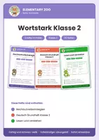 Vorschau - Arbeitsblätter - Wortstark Klasse 2 - Deutsch · 3 Hefte im Paket - Deckblatt