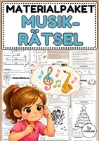 Vorschau - Arbeitsblätter - Materialpaket: "Musikrätsel für das ganze Jahr" - Musik Jg.5/6 - Deckblatt