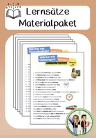 Vorschau - Arbeitsblätter - Wachsendes Materialpaket - Lernsätze und Merkwörter - Deckblatt