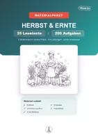 Vorschau - Arbeitsblätter - Herbst & Ernte | Leseverständnis Klasse 3–4 | Materialpaket - Deckblatt