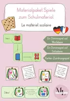 Vorschau - Spiele - Materialpaket Spielesammlung zum Schulmaterial (Le matériel scolaire) - Deckblatt