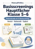 Vorschau - Arbeitsblätter - Basisscreenings Hauptfächer Klasse 5–6 - Deckblatt