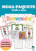 Vista previa - Hojas de trabajo - MEGA Paquete de materiales - Vuelta a clases- Carteles + Actividades - Portada