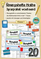 Vorschau - Unterrichtsreihen - Übungshefte Mathe (Klasse 1) - wachsendes Sparpaket - Deckblatt