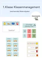 Vorschau - Poster - 1.Klasse Klassenmanagement Materialpaket (wachsend) - Deckblatt
