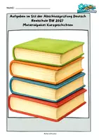 Vorschau - Arbeitsblätter - Materialpaket: Kurzgeschichten analysieren – Abschlussprüfung Deutsch 2027 RS BW - Deckblatt