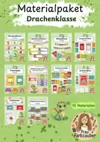 Vorschau - Stationenlernen - Drachenklasse Materialpaket / Drache - Deckblatt