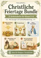 Vorschau - Arbeitsblätter - Christliche Feiertage Bundle Klasse 5–6 - Deckblatt