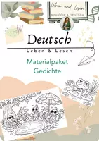 Vorschau - Arbeitsblätter - Materialpaket Gedichte - Deckblatt