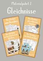 Vorschau - Stundenentwürfe - 4 Gleichnisse Jesu - Materialpaket - Unterrichsstunden - Arbeitsblätter - Deckblatt