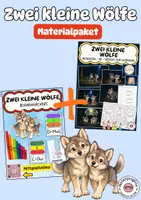 Vorschau - Arbeitsblätter - Materialpaket Zwei kleine Wölfe Liederarbeitung & Boomwhacker - Deckblatt