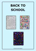 anteprima - Clipart / Immagini originali - BACK TO SCHOOL FRASI MOTIVANTI ❤️ - Pagina di copertina