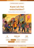 Vorschau - Arbeitsblätter - Kann ich frei entscheiden? – Werbung, Medien und Konsum | Komplette Unterrichtsreihe Klasse 5 (8 Arbeitsblätter) - Deckblatt