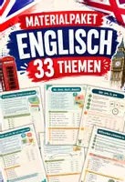 Vorschau - Arbeitsblätter - Englisch Materialpaket - 33 Themen | Umfangreiche Arbeitsblätter - Deckblatt