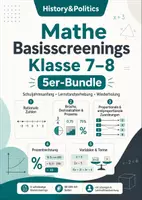 Vorschau - Arbeitsblätter - Mathe Basisscreenings Klasse 7–8 5er-Bundle - Deckblatt