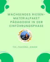Vorschau - Stundenentwürfe - wachsendes Riesen-Materialpaket Pädagogik Einführungsphase - Deckblatt
