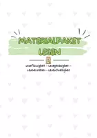 Vorschau - Arbeitsblätter - Materialpaket Lesen - Deckblatt