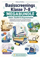 Vorschau - Arbeitsblätter - Basisscreenings Klasse 7–8 6 Fächer Schulstart - Deckblatt