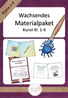 Vorschau - Mal- und Bastelvorlagen - Wachsendes Materialpaket Kunst Klasse 1-4 - Deckblatt
