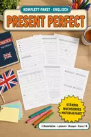 Vorschau - Arbeitsblätter - Present Perfect komplett – Lapbook, Übungen & Vertretungsstunde Englisch - Deckblatt