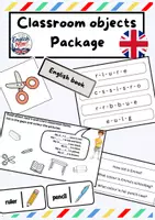 Vorschau - Arbeitsblätter - Materialset - classroom objects - classroom items - Englisch - 5. Schulstufe - Deckblatt