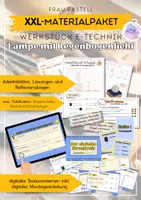 Vorschau - Unterrichtsreihen - Technik XXL-Materialpaket - Dekolampe mit Regenbogenlicht inkl. digitalem Stationenlernen "der einfache Stromkreis" - Deckblatt
