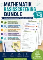 Vorschau - Arbeitsblätter - Mathematik Basisscreening Bundle Klasse 7–8 - Deckblatt
