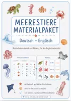 Vorschau - Arbeitsblätter - Materialpaket_Meerestiere_Englisch - Deckblatt