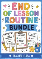 anteprima - Programmi scolastici / Materiali per docenti - End of Lesson Routines - Bundle cl. 1-5 - Pagina di copertina