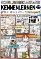 Vorschau - Arbeitsblätter - Schuljahresbeginn: Kennenlernen BestsellerPAKET Spiele, Aktivitäten & Steckbriefe - Deckblatt