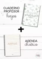 Vista previa - Para docentes: organización, planificación y formación - Cuaderno profesor hojas + agenda diaria - Portada