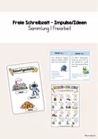 Vorschau - Arbeitsblätter - Materialpaket Impulse/Ideen Freie Schreibzeit I Sammlung I Klasse 2 - 4 - Deckblatt