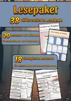 Vorschau - Arbeitsblätter - Lesepaket - 38 differenzierte Lesetexte - Deckblatt