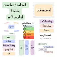 Voorbeeld - Materiaal pakket thema soft pastel - Voorblad