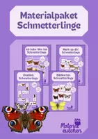 Vorschau - Stationenlernen - Materialpaket Schmetterlinge - Deckblatt