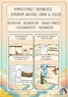 Vorschau - Arbeitsblätter - Falkenklasse – Das komplette Klassenpaket | Dekoration, Organisation, Growth Mindset & Falkenwissen - Deckblatt
