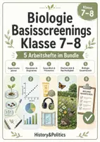 Vorschau - Arbeitsblätter - Biologie Basisscreenings Klasse 7–8 Bundle - Deckblatt